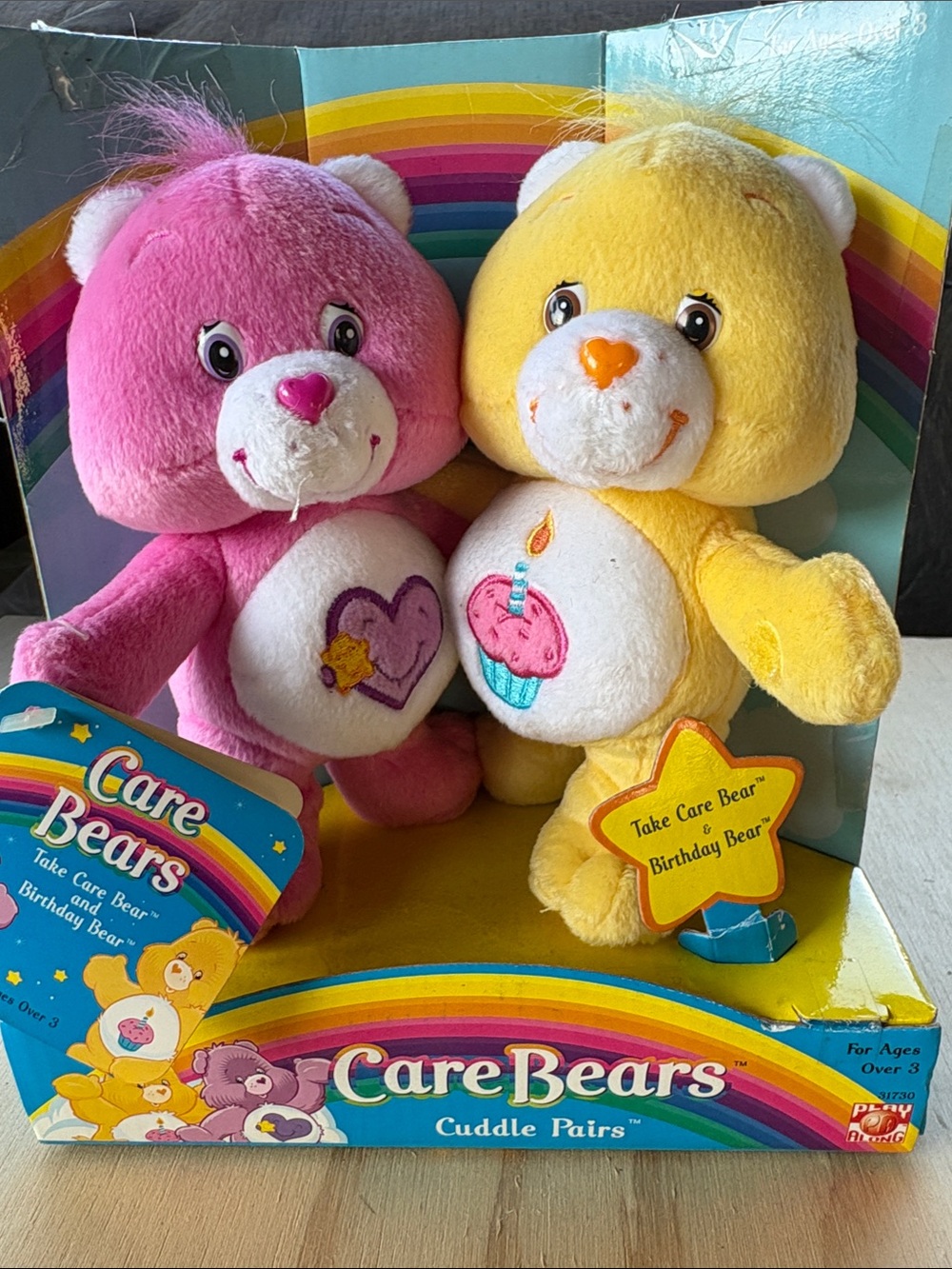 Care Bears Pink & Yellow Cuddle Pair Plush Set